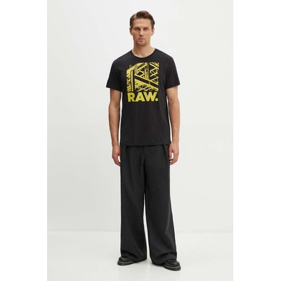 G-Star Raw Памучна тениска G-Star Raw в черно с принт D24685-C506 (D24685.C506)