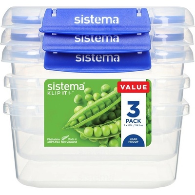 Sistema KLIP IT PLUS Krabička na potraviny 2 klipy 1,15 l 3 ks