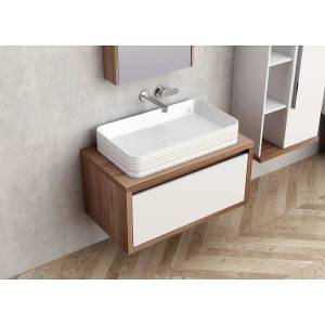 Inter Ceramic Конзолен PVC шкаф ICP 4540-80, Inter Ceramic, без умивалник, 80x40x45см (4540-80)