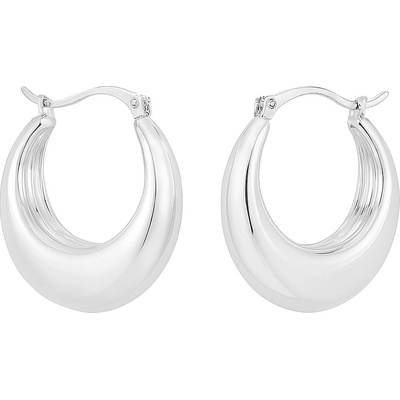 SARINES Náušnice ve stříbrné barvě s lesklým povrchem S1024