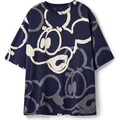 Desigual Тениска 'Arty Mickey Mouse' синьо, размер XXL