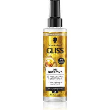 Schwarzkopf Gliss Oil Nutritive регенериращ балсам за непокорна коса 200ml