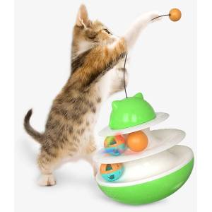 PETINTEREST Интерактивна играчка балансиращ се грамофон PET INTEREST Shake The Turntable Cat Toy (25541)