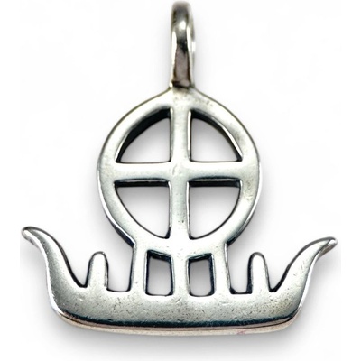 Drakkaria SLUNEČNÍ LOĎ stříbrný přívěšek P10942