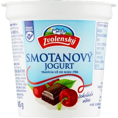 Zvolenský Smotanový jogurt čokoláda višňa 145 g
