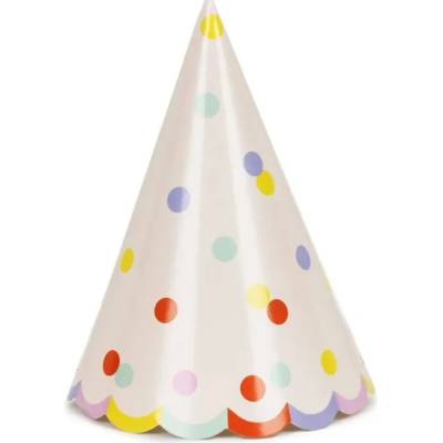 PartyDeco PartyDeco Párty kloboučky - Barevné konfety 6 ks – Sleviste.cz