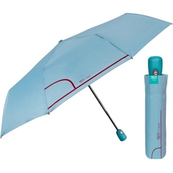 Дамски автоматичен Open-Close чадър Perletti Time 26238, Тюркоаз