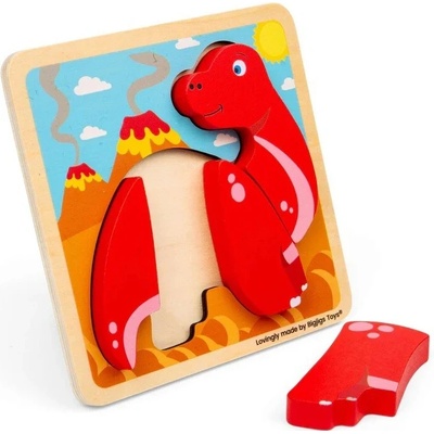 Bigjigs Toys vkladacie puzzle Diplodocus