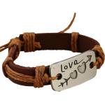 HARAHU Гривна Heart Arrow - Кафява KP33138