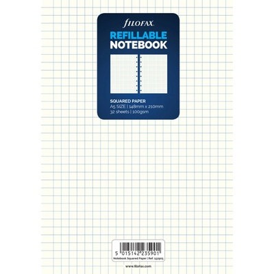 Filofax náhradní listy do zápisníků A5 čtverečkované 152905