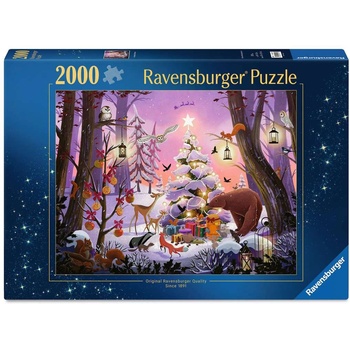 Ravensburger Пъзел Ravensburger от 2000 части - Коледа в гората (12001417)