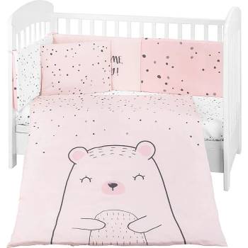 Kikkaboo Бебешки спален комплект KIKKABOO Bear with me Pink 6 части 70/140 см (41101060120)