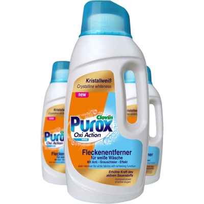 Purox Tekutý Odstraňovač škvŕn na biele tkaniny 1,5 l