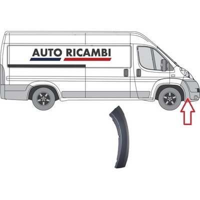 Ochranná lišta Fiat Ducato 2006-2014 pravá, lem náraznika 735423190