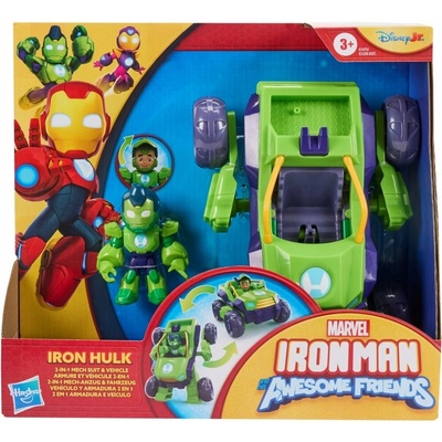 Marvel Iron Man Super Tým Vozidlo Mech 2v1 Iron Hulk Hasbro G1475