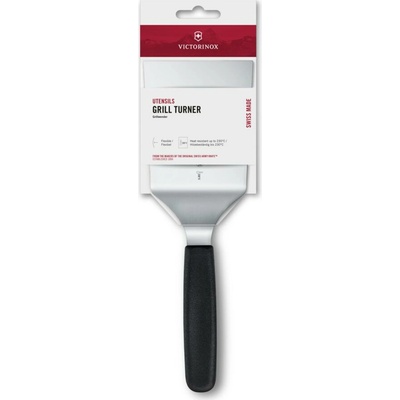 Kuchyňská obracečka na gril Victorinox hranatá černá 12cm