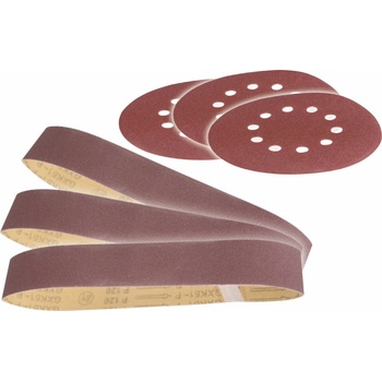 Scheppach 3903301707 Sada brúsnych pásov a papierov pre BTS 700 12 ks