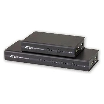 Aten CS-72D-AT 2-Port USB DVI KVM Switch 1x 1.2m 44-pin KVM Cable Set Non-powered