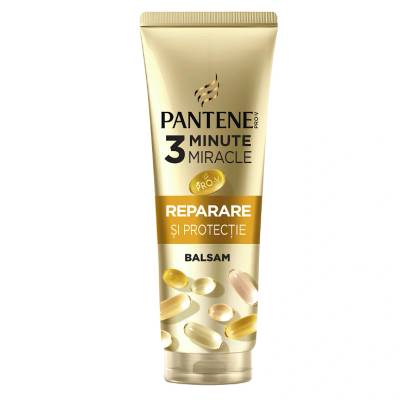 Pantene Балсам за коса Pantene Pro-V Repair & Protect 3 Minute Miracle, За чуплива и суха коса, 220 мл (500555)