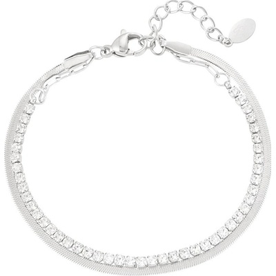 Ornamenti Náramek Double Snake silver OOR800005