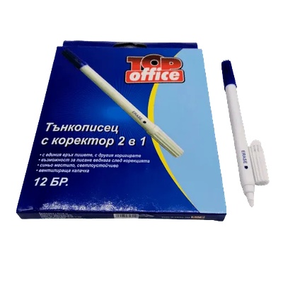 ТЪНКОПИСЕЦ С КОРЕКТОР top office 6010