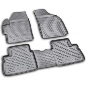 LEMENT Element 3D rubber floor mats suitable for Daewoo Matiz | 100% custom-fit all-weather floor mats made of TPE, high edge, waterproof, non-slip, odorless - EXP. NLC. 11.04. 210k (EXP.NLC.11.04.210k)