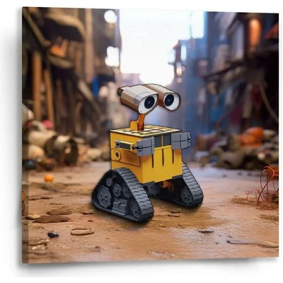 Sablio Obraz Wall-E robot Město - 50x50 cm