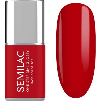 Semilac Uv gel lak na nehty One Step 3in1 Glossy Scarlet S530 7 ml