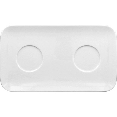 RAK Porcelain Talíř obdélníkový 31 x 18 cm 2 důlky RAK-AURT31IN2