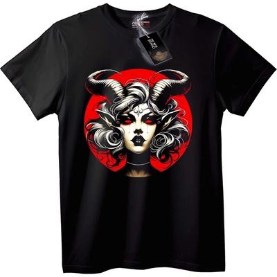 NOONEBRAND Тениска Демонична Кралица - 7XL, Black