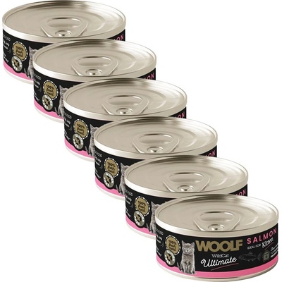 WOOLF WildCat Ultimate Kitten Salmon Pate 6 x 85 г