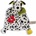 NICI Мека кърпичка за гушкане с чесалка NICI - Далматинец, 25 х 25 cm (48896)
