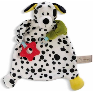 NICI Мека кърпичка за гушкане с чесалка NICI - Далматинец, 25 х 25 cm (48896) - baby