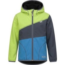 Fantom dětská bunda softshell trojbarevná tyrkysovo-šedo-limetková