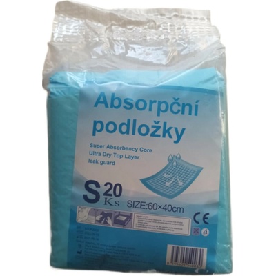 Black Storm Absorpčné podložky na moč S 60 x 40 cm 20 ks