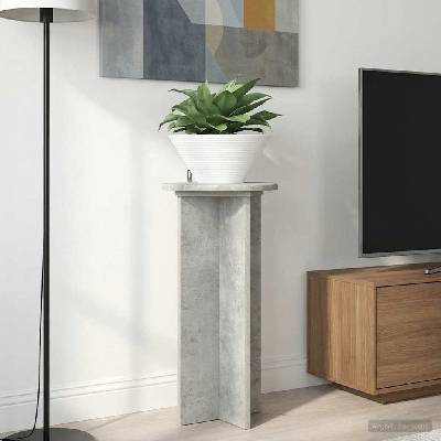 vidaXL Стойка за растения 2 бр. Бетонно сиво 29, 5 x 29, 5 x 60 см (899720)