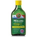 MOLLER´S Omega 3 RYBÍ OLEJ Citrónová príchuť z pečene tresiek 250 ml