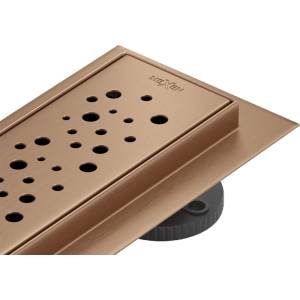 Mexen Flat 360° M12 въртящ се линеен отвод 100 см, четкана мед - 1C21100-40 (1C21100-40)