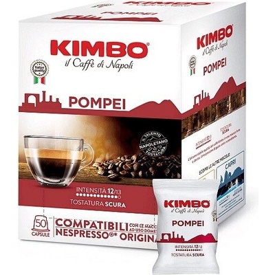 50 бр. кафе капсули KIMBO POMPEI съвместими с Lavazza A Modo Mio®