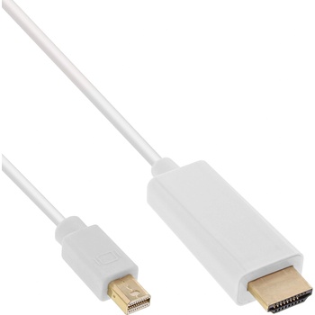 InLine 17172I адаптер за видео кабел 2 м Mini DisplayPort HDMI Бяла (17172I) (17172I)