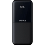 Baseus Lipow външна батерия с два вградени кабела и дисплей, 10000mAh, 22.5W, черен (201601)