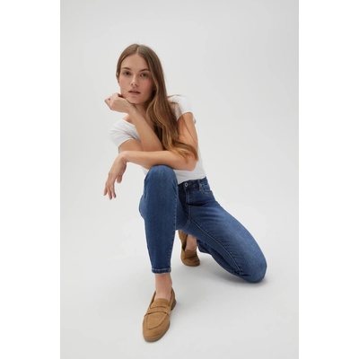 Marisse Women's Jeans L-Je-4600 Navy modrá bílá Moodo