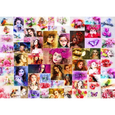 Grafika Collage Women 1000 dielov