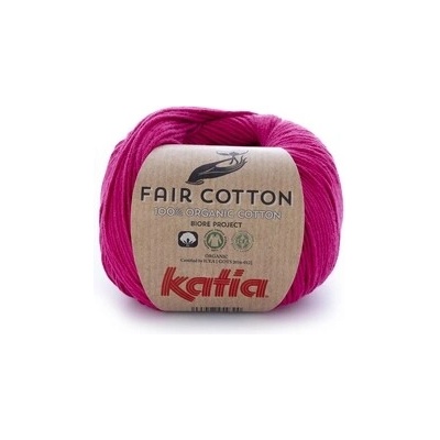 FAIR COTTON Katia Farby FAIR COTTON: 32 fuchsiová