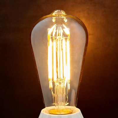 Lindby E27 LED žiarovka 6W 500lm jantárová 1 800K 4 kusy