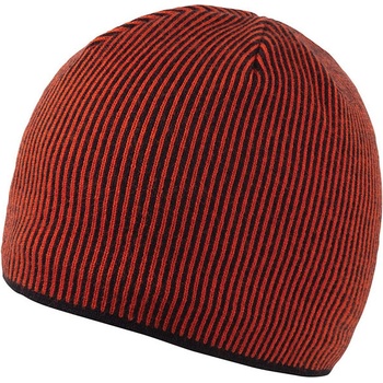 coFEE Stripe čepice zimní oranžová-černá