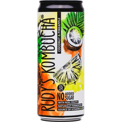 RUDY'S Kombucha Kokos & Ananas 330 ml