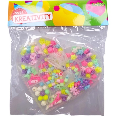 Korálky set 55g - Srdce
