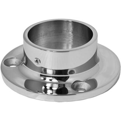 Příruba madla (80x25mm) na trubku ø 42.4mm, leštěná nerez / AISI304