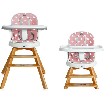 Image 1 of Lorelli - СТОЛ ЗА ХРАН. NAPOLI С РОТАЦИЯ PINK BEARS